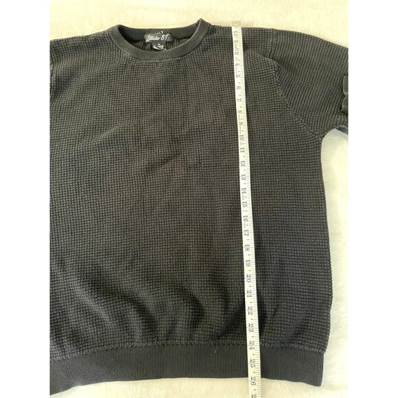 Studio 87 Black Thermal Waffle Knit Sweater XL - Picture 3 of 4